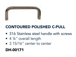 contoured polished c-pull