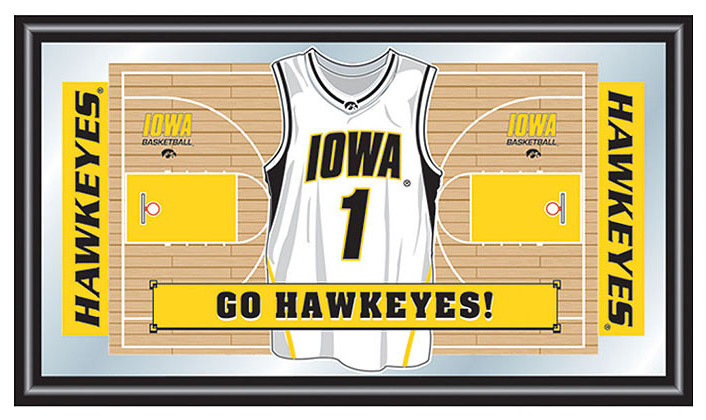 University of Iowa Basketball Framed Jersey Mirror