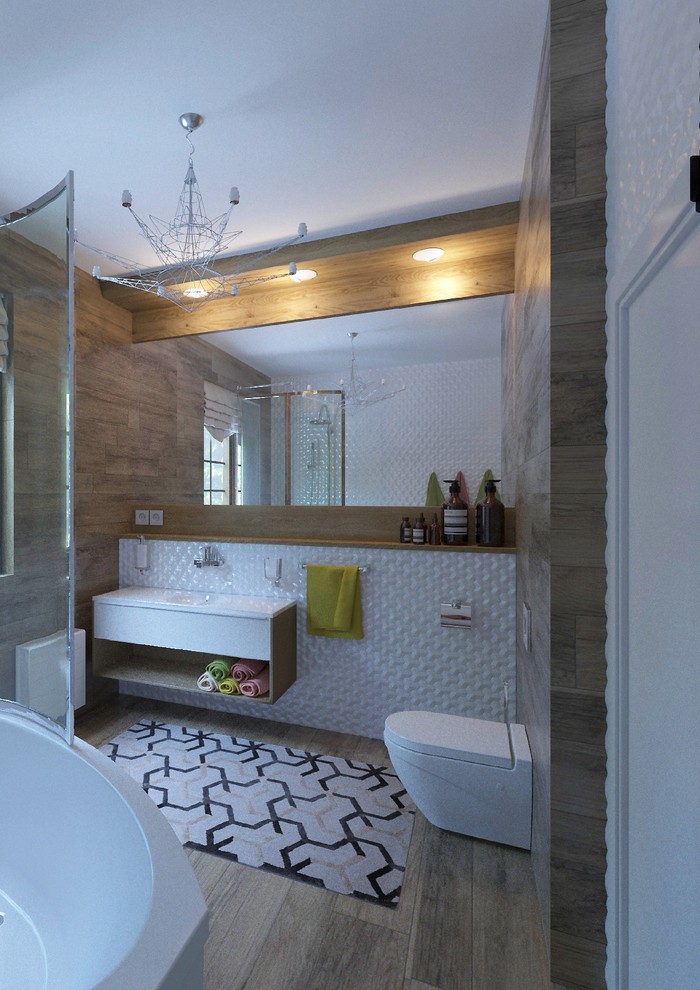 Дизайн деревянного дома в современном стиле, г. Воскресенск Московской области