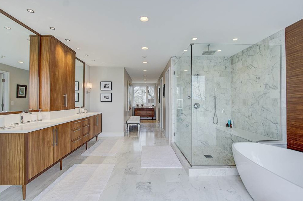 Foto di una stanza da bagno minimalista