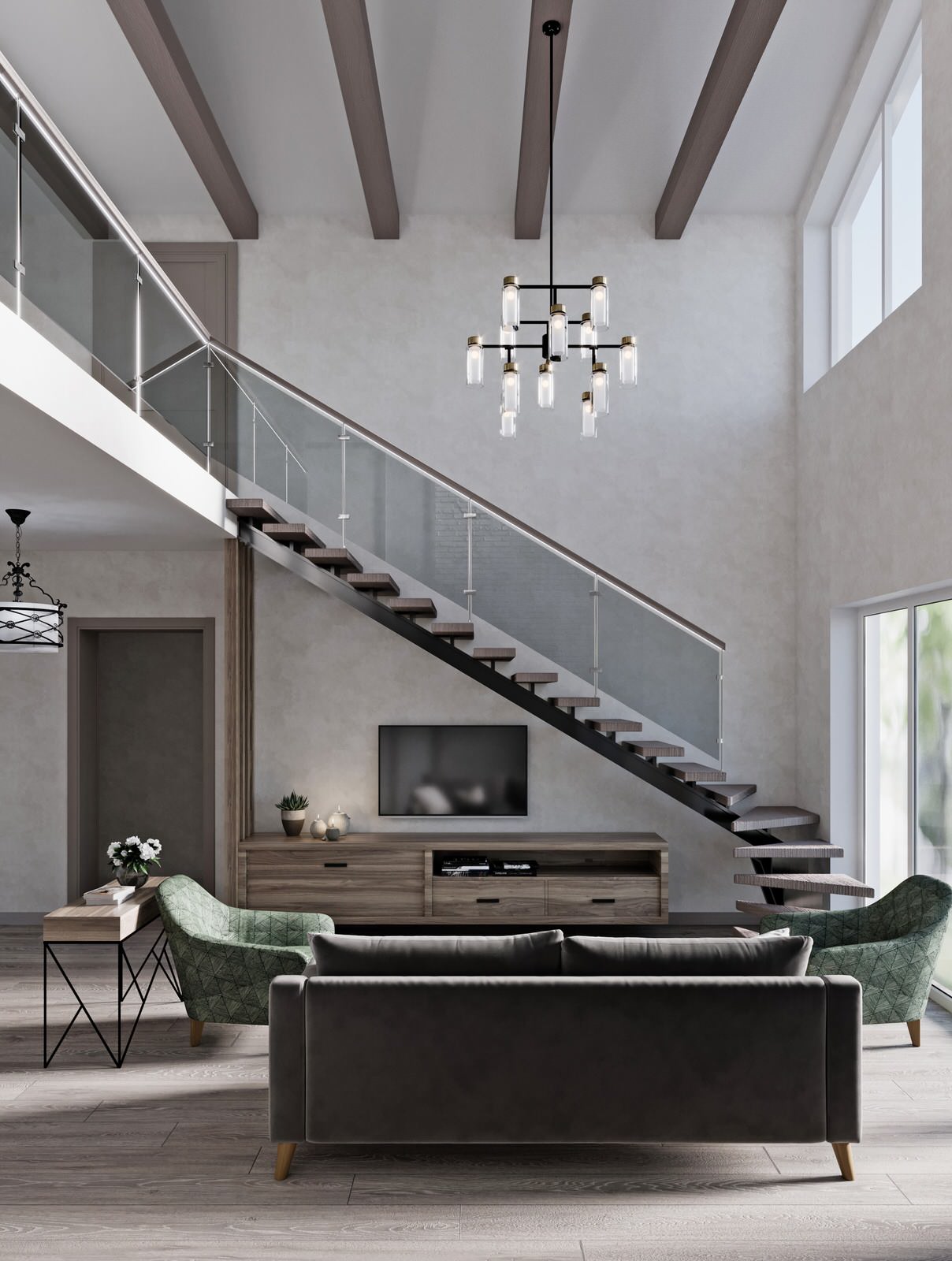 кухня гостиная 46 кв м