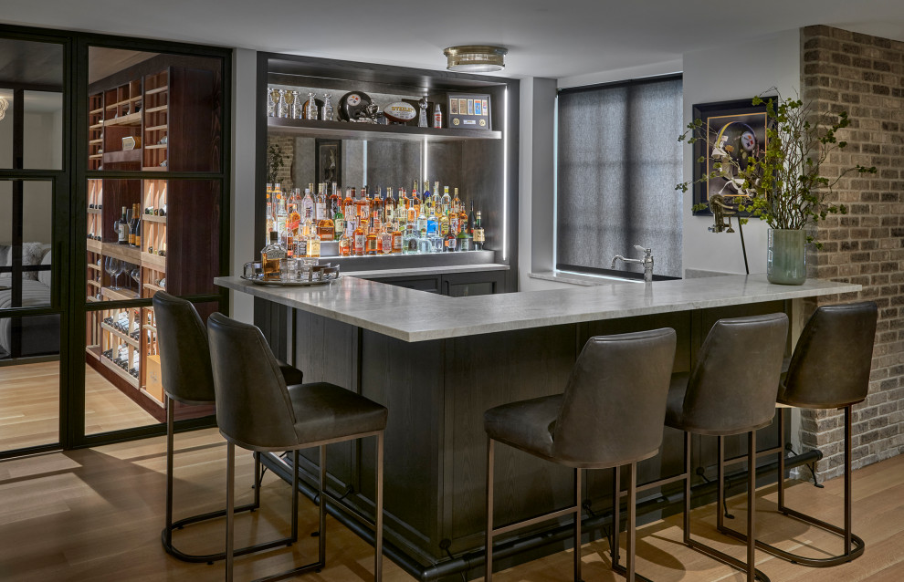 French Provincial Elegance | Naperville, IL - Transitional - Home Bar ...