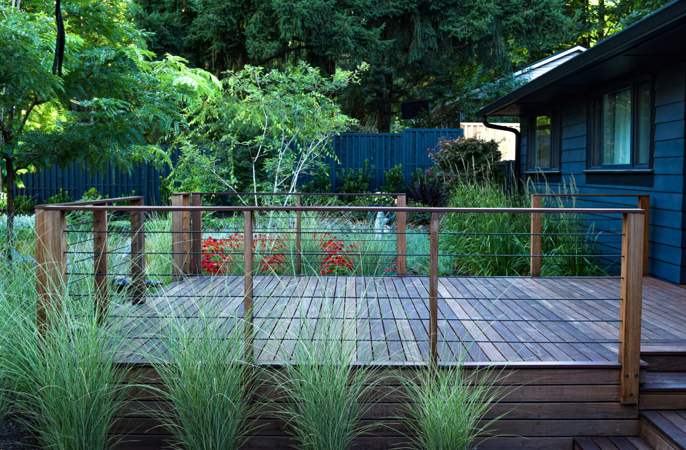 Réalisation d'un jardin avant minimaliste de taille moyenne.