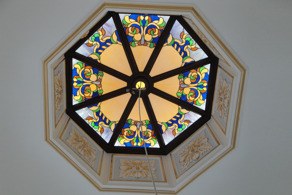 Витраж в плафон потолочный чайного домика