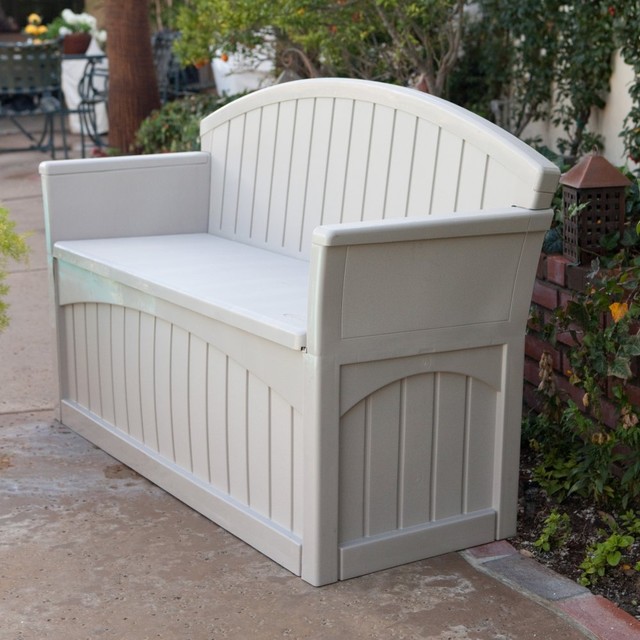 Suncast Pb6700 Ultimate 50 Gallon Resin Patio Storage Bench Modern Suncast Pb6700 Ultimate 50 Gallon Resin Patio Storage Bench