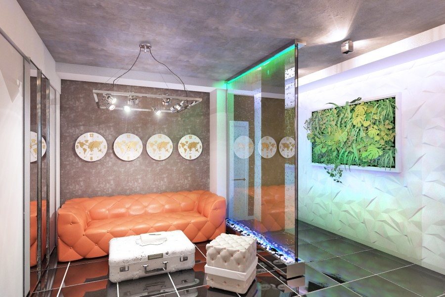 Дизайн-проект зоны ресепшн офисного здания