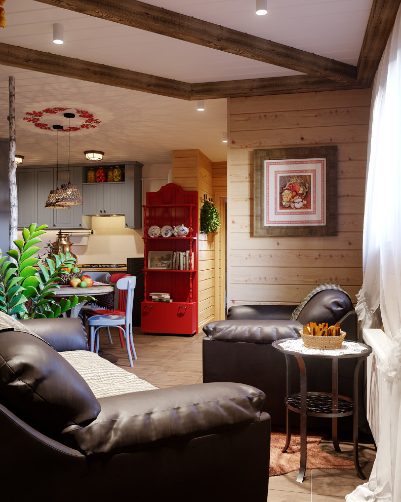 Баня с русскими мотивами