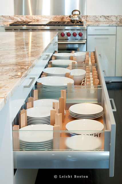 White Sparkles modern-kitchen