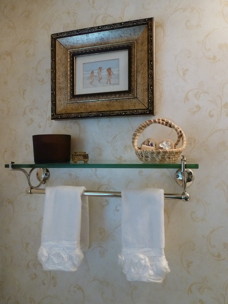 This is an example of a traditional powder room in Philadelphia.