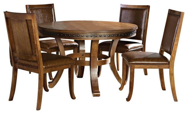Steve Silver Ashbrook 5 Piece 48 Inch Round Dining Room Set Steve Silver Ashbrook 5 Piece 48 Inch Round Dining Room Set