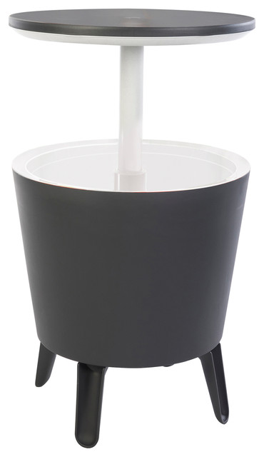Keter Cool Bar Patio Beverage Cooler Table With Lift Top