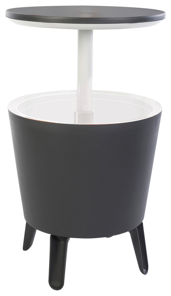 Keter Cool Bar Patio Beverage Cooler Bar Table With Lift Top