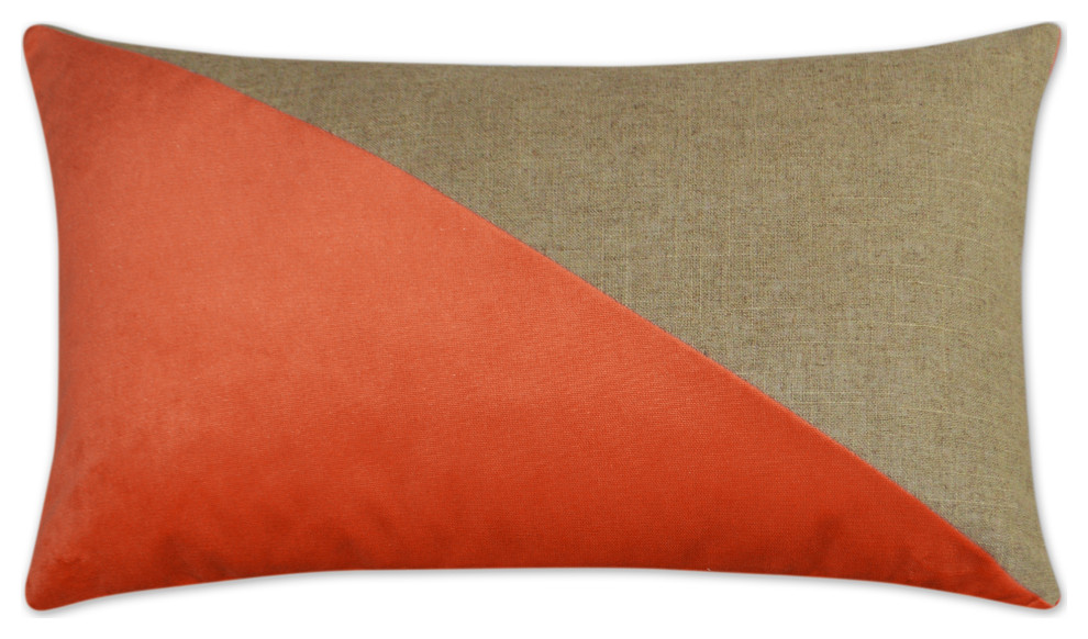 Canaan Company Jefferson Lumbar Accent Pillow Mango Finish 2691M