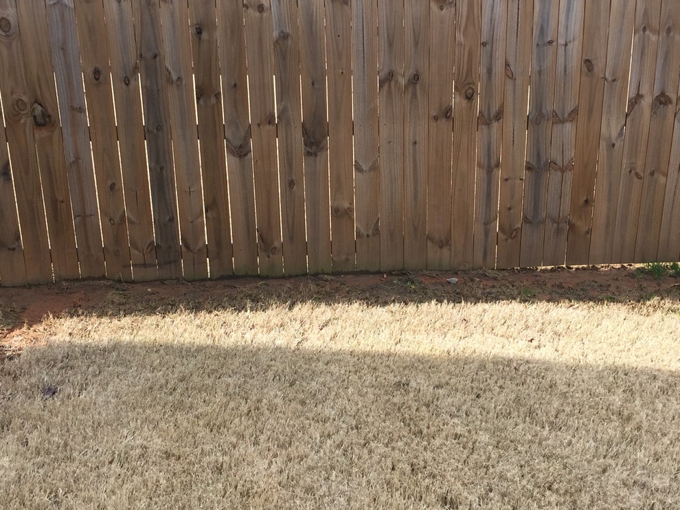 Dead grass along fence line cause?