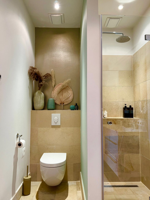 Space Age Maisonette in Berlin Mitte contemporary-powder-room