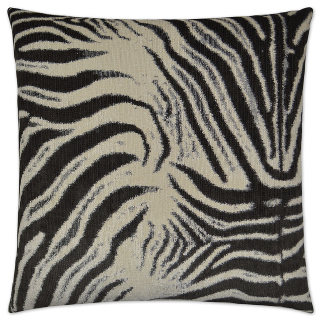 Canaan Company Zebrana Charcoal Accent Pillow 2580C Contemporary Decorative Pillows by