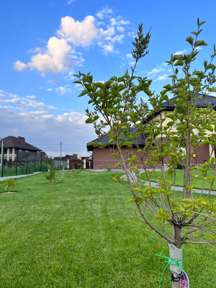 Ландшафтный дизайн территории частного владения в КП "Земляничная поляна"