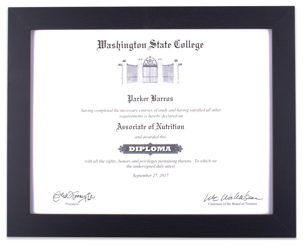 Black Document Frame Transitional Picture Frames by Homesquare