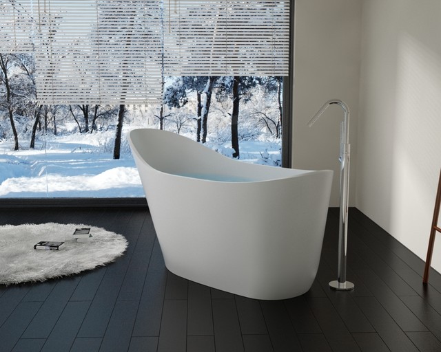 Badeloft Freestanding Bathtub 'BW10' UPC Certified Stone Resin Matte