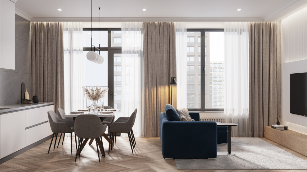 Дизайн-проект квартиры в ЖК «River Park» 100 кв.м