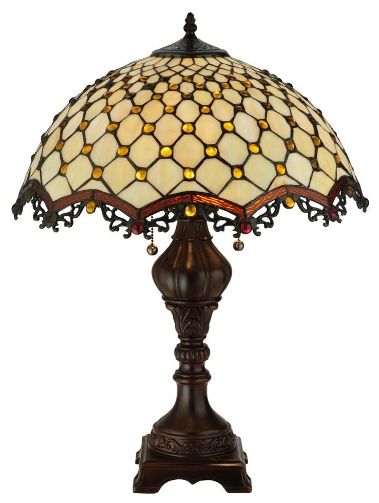 Meyda Lighting 124834 24"H Jeweled Katherine Table Lamp
