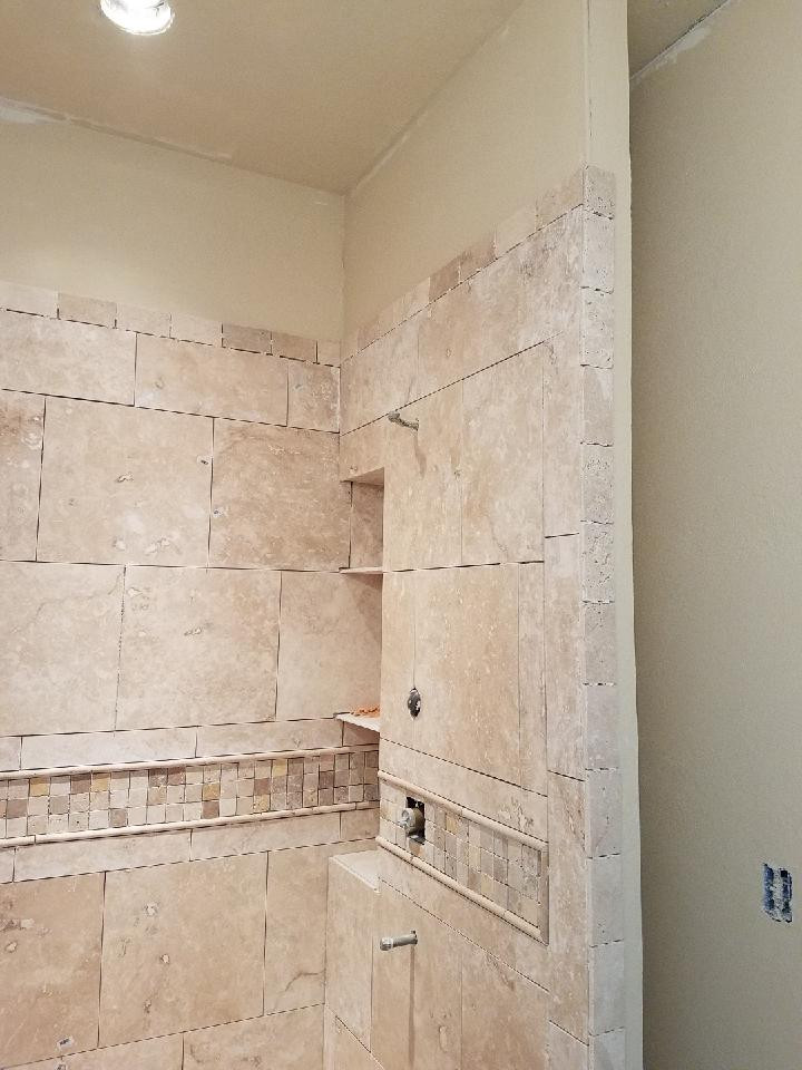 Travertine tile