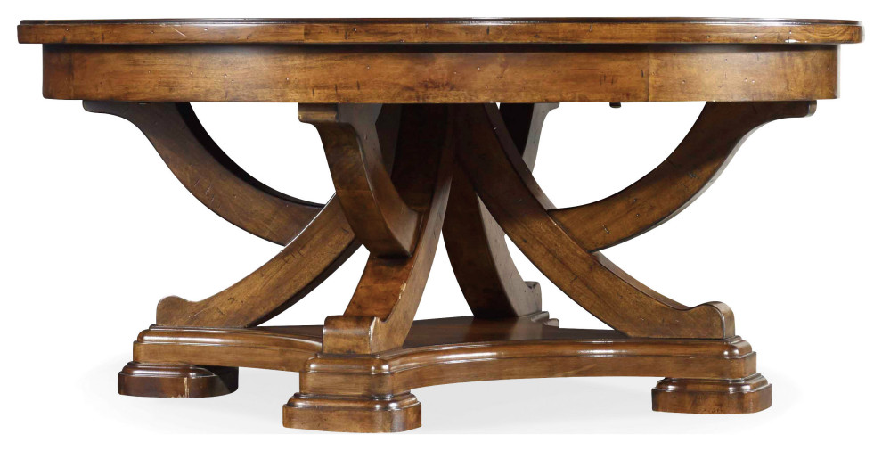 Tynecastle Round Cocktail Table Traditional Coffee Tables by