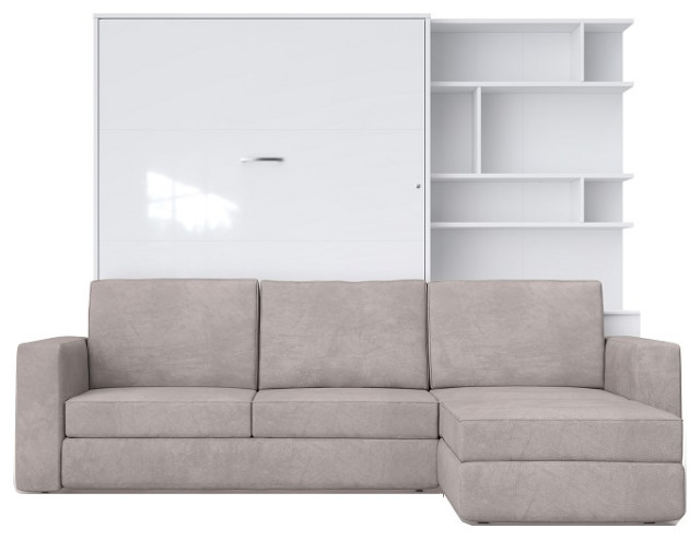 Invento Vertical Wall Bed, Sofa, Bookcase - Transitional - Murphy Beds - by  MAXIMAHOUSE | Houzz