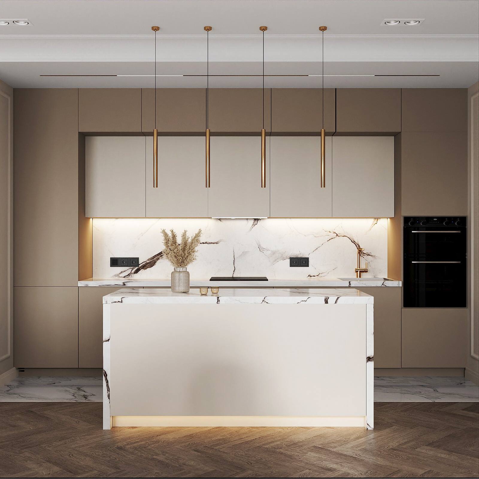 Дизайн кухни-гостиной