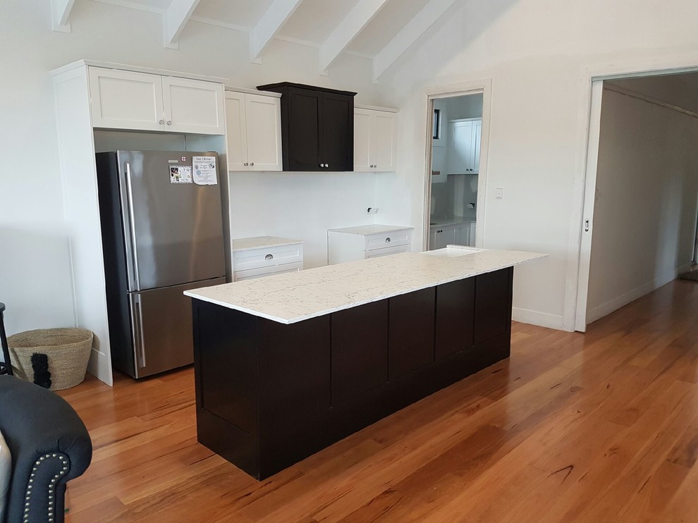 Caesarstone White Attica - Traditional - Kitchen ...