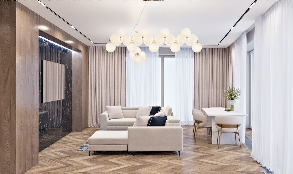 Проект квартиры, 130 м2