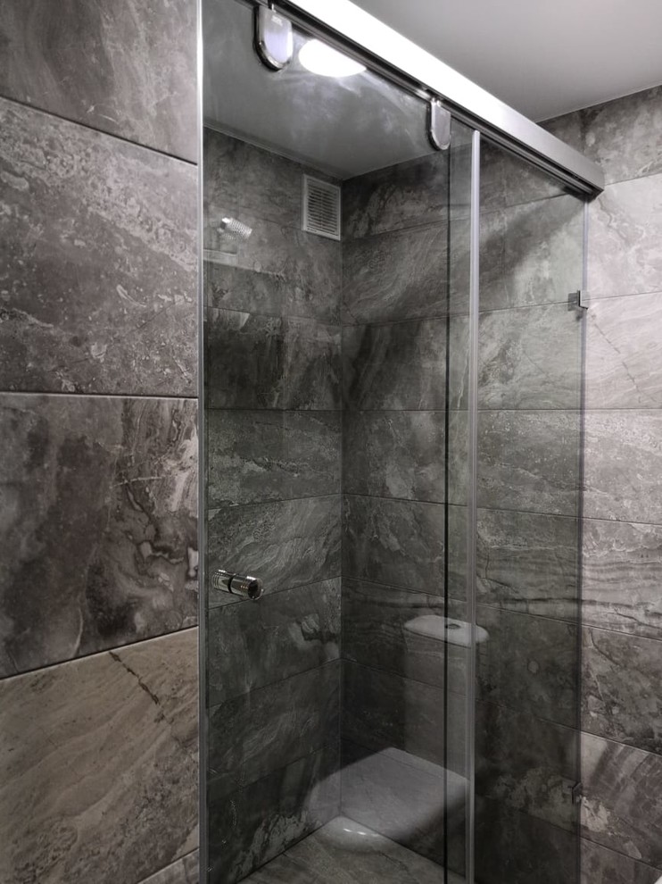 Стеклянная раздвижная перегородка