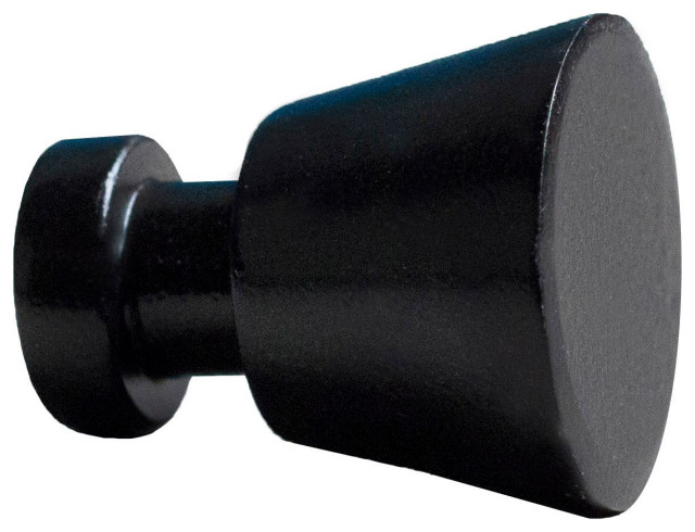 American Imagination 1"W Cabinet Knob, Black