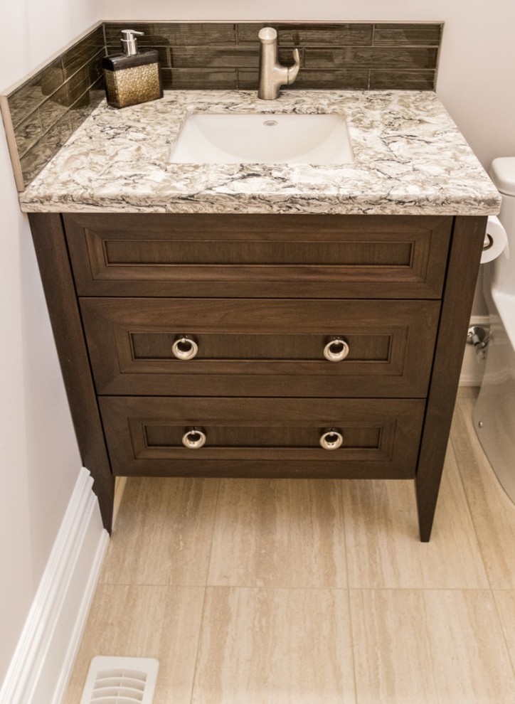 Powder Room Vanity - Traditional - Powder Room - Toronto ...