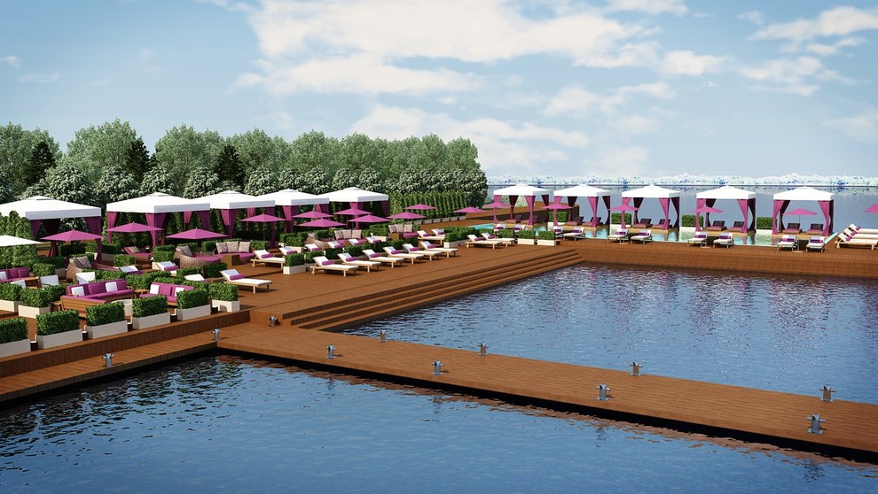 Поселок и Яхт-клуб. Эскиз и концепт