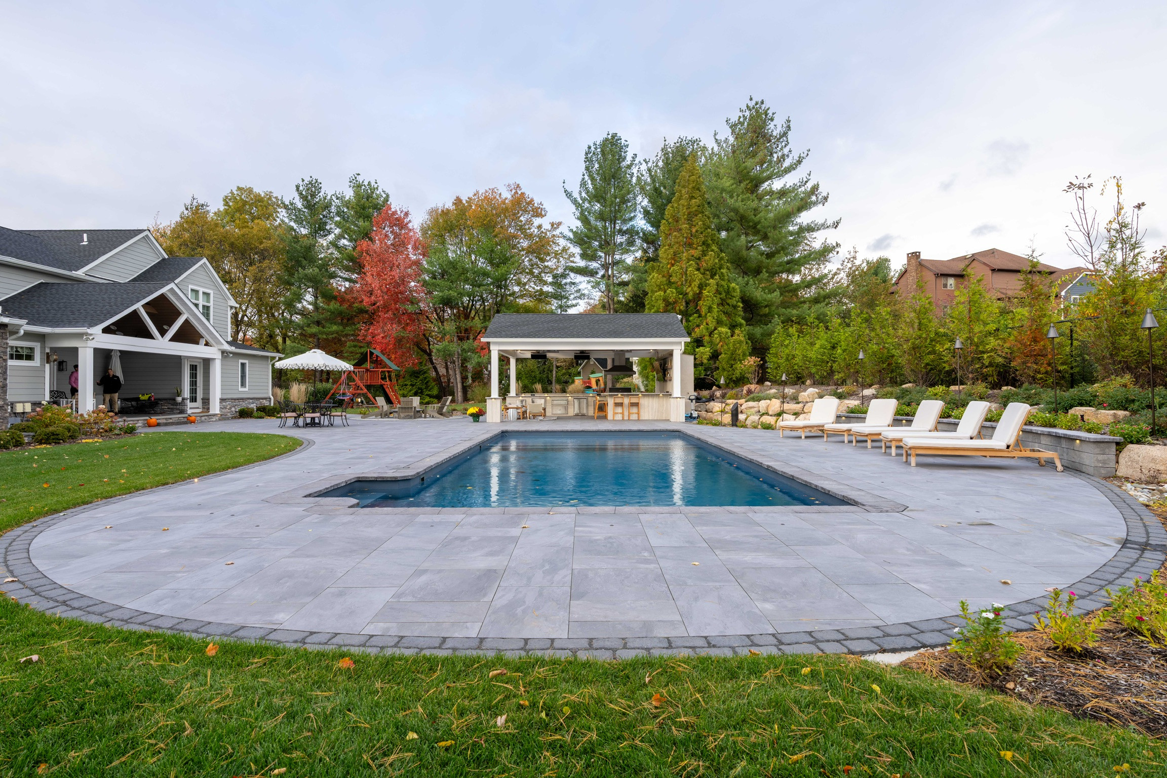 Porcelain Paradise with a Party Pavilian