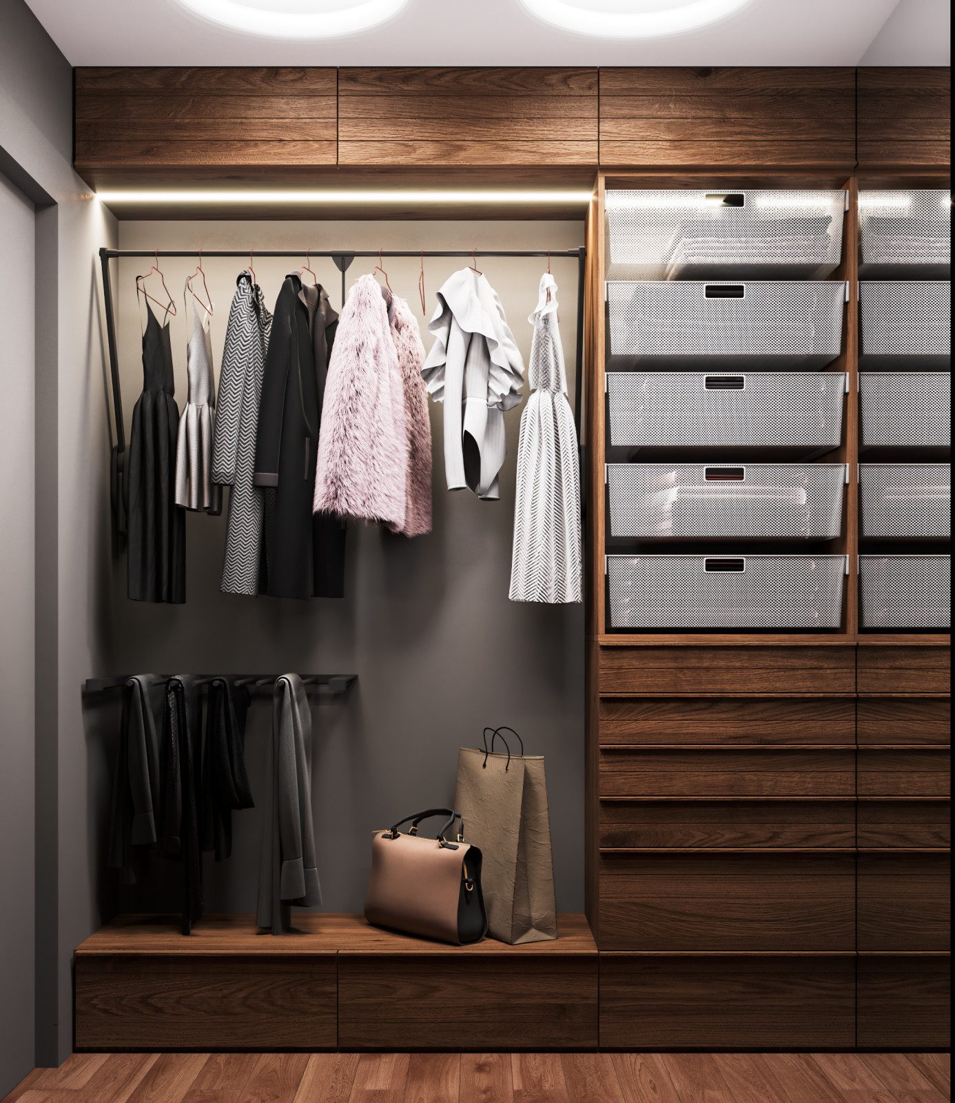 Шоколадно-кофейная квартира для семьи с ребенком в ЖК 1147