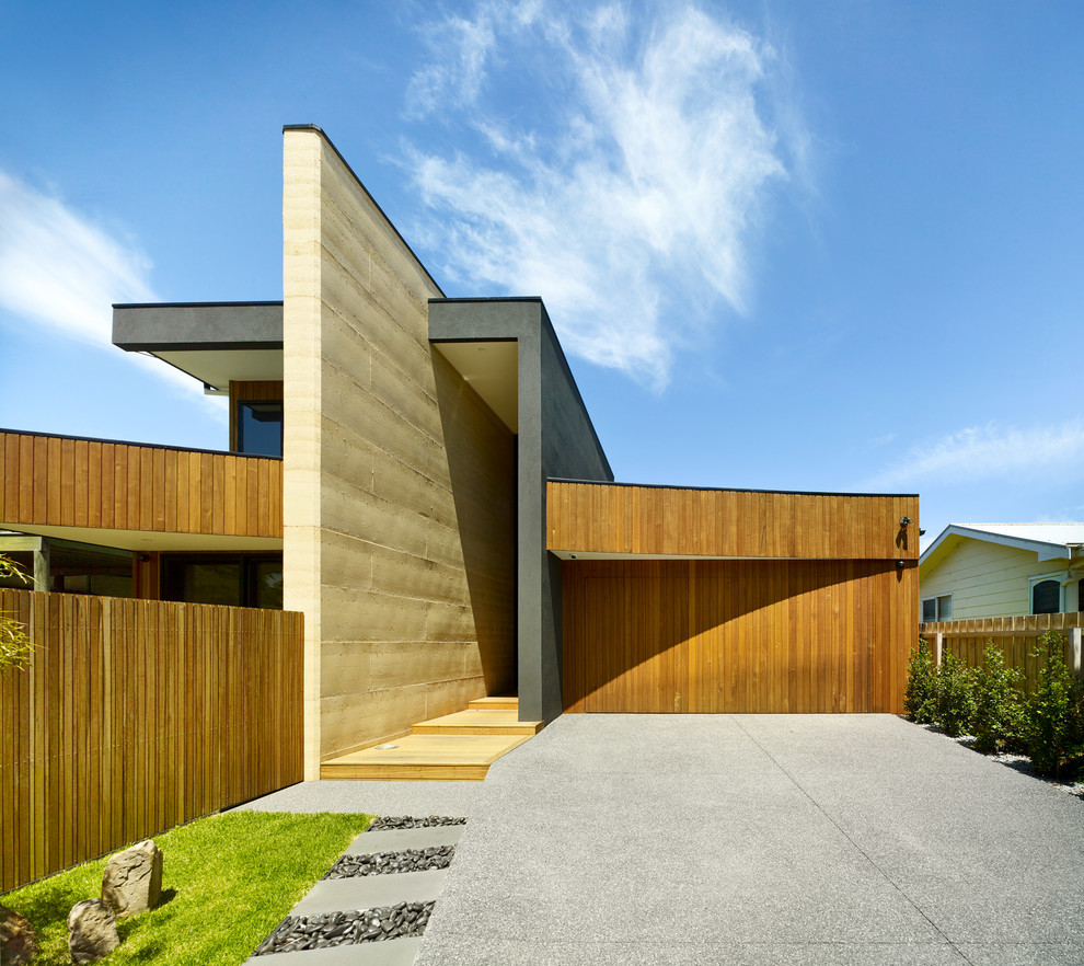 Inspiration for a modern home design in Geelong.