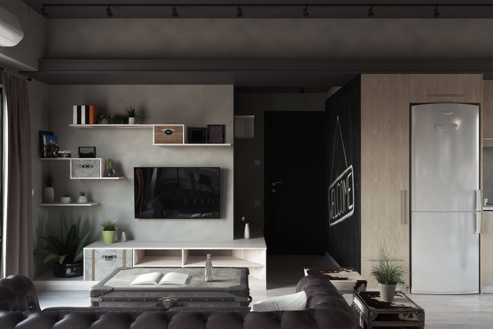 Визуализация мужского интерьера.