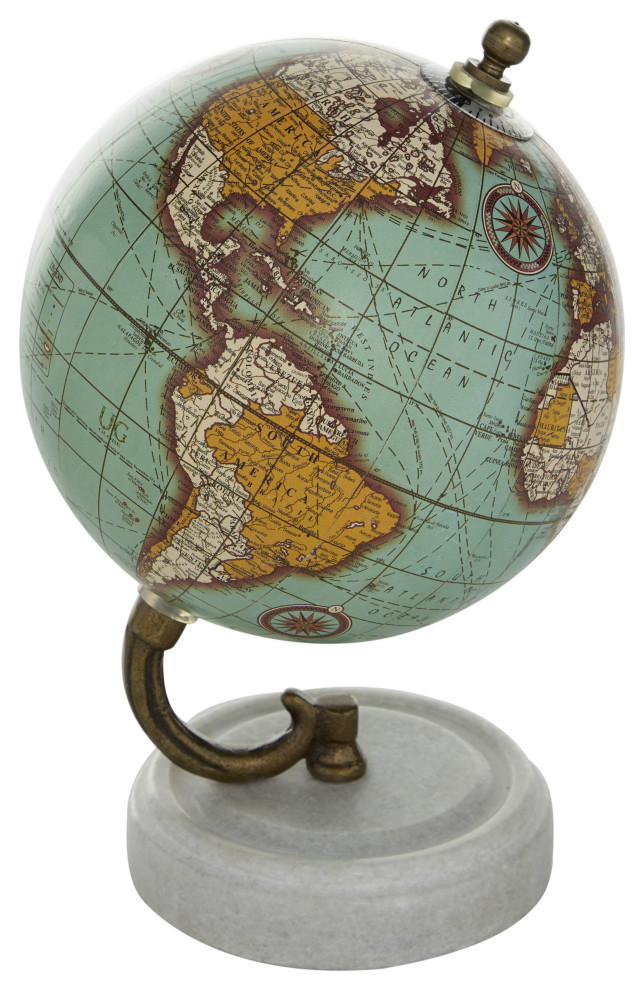 Modern Teal Marble Globe 94444