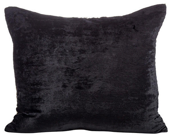 Jild Pillow, Black Velvet Back