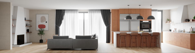 Kitchen interior contemporaneo-cucina