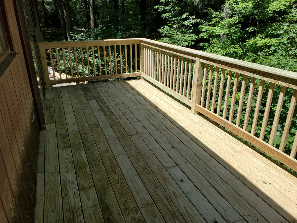 Deck with a Woodland View