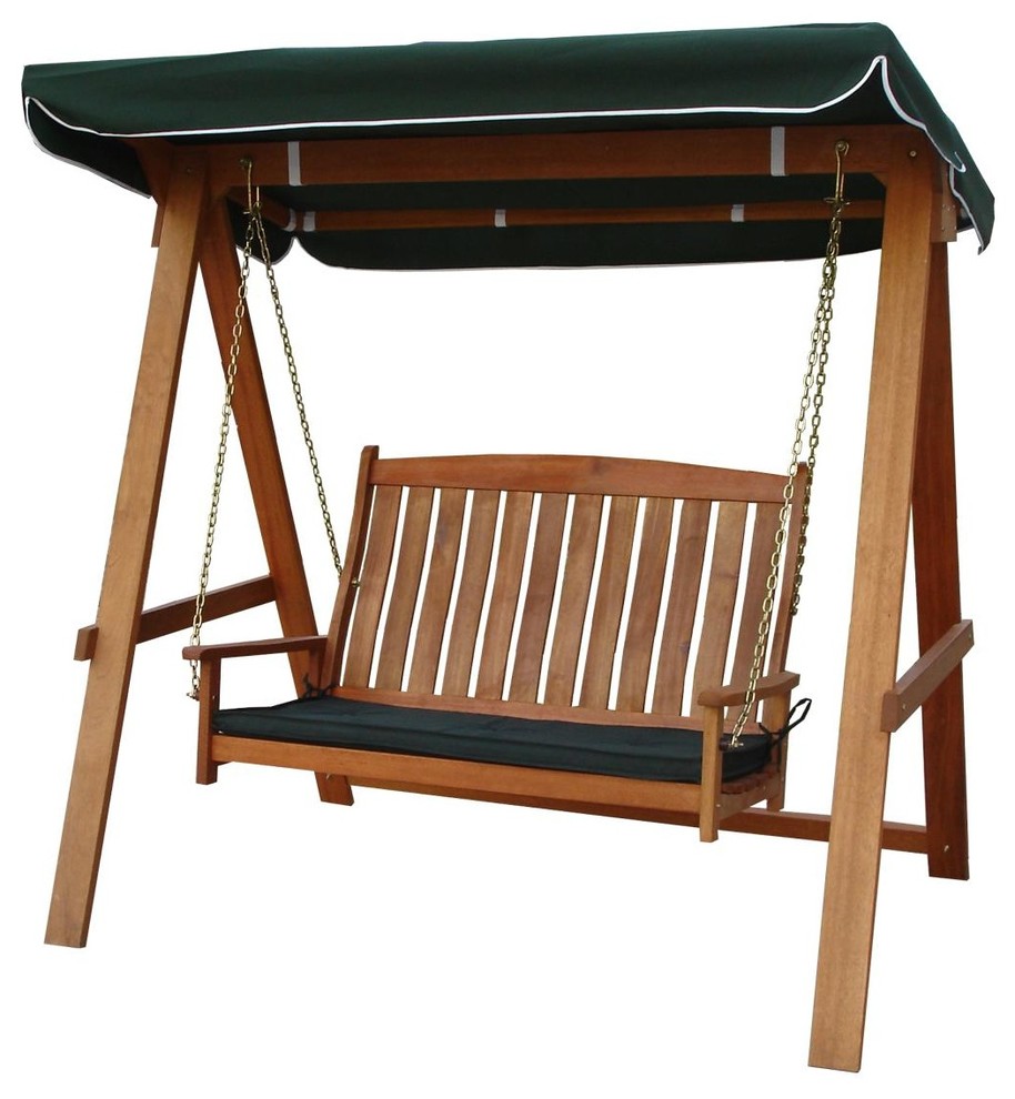 Avoca 2 Seat Porch Swing - Craftsman - Porch Swings - by Lautan | Houzz