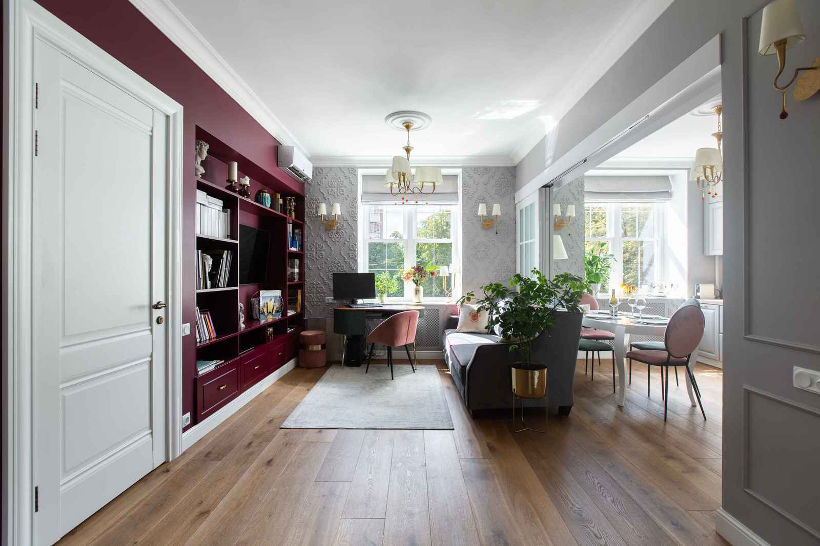 Квартира в американском стиле с элементами Art deco