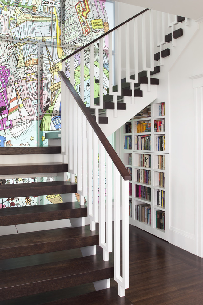 Design ideas for an eclectic staircase in San Francisco.