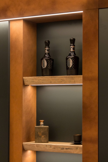 Wohnen an der Alster contemporary-kitchen