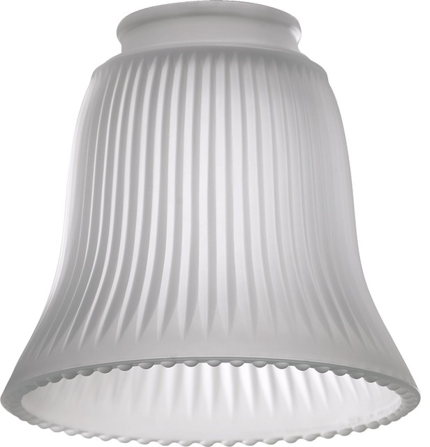 Quorum Ribbed Bell Glass Shade Clear, How To Frost A Clear Glass Lamp Shader
