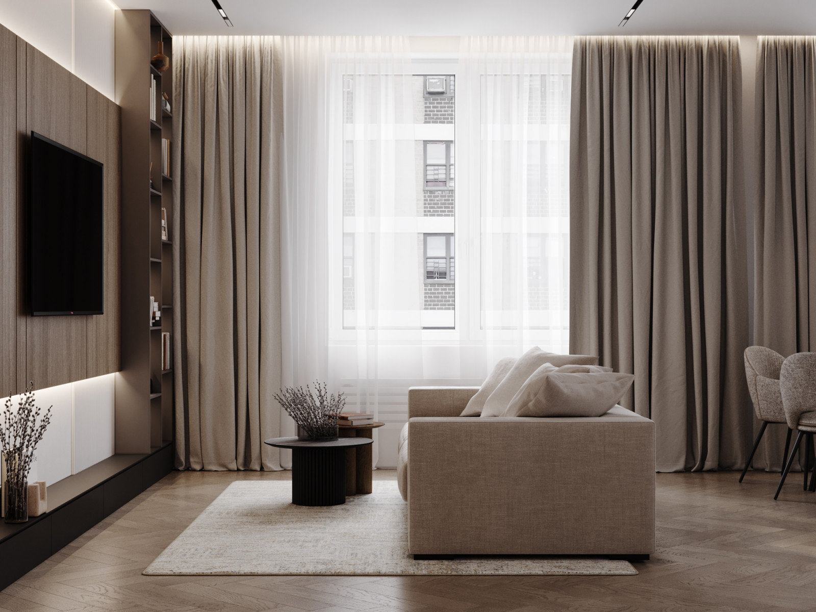 Идеальный современный интерьер в ЖК Homecity