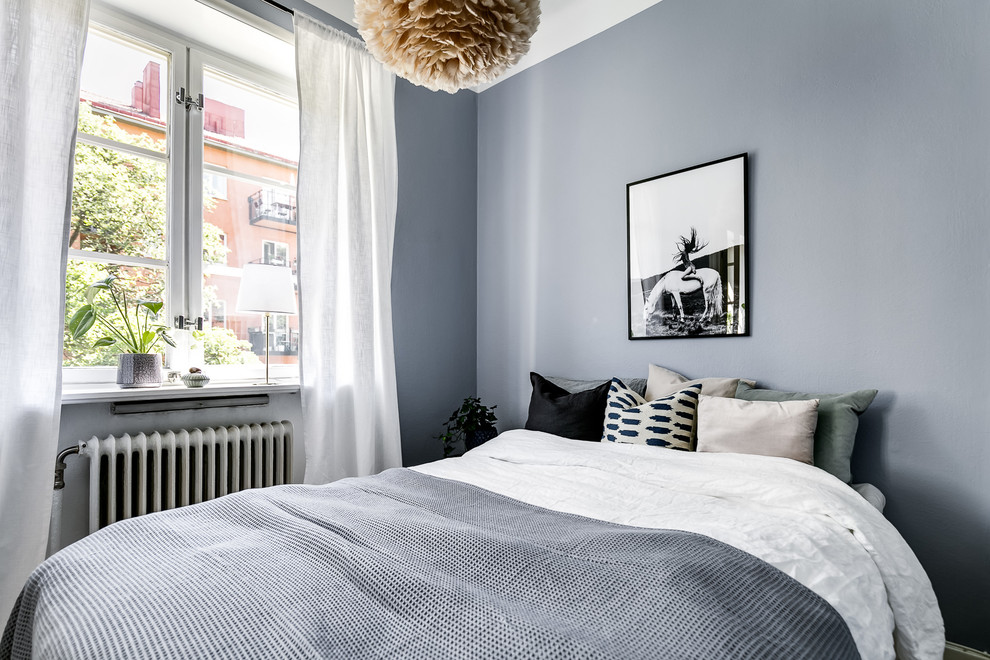 Photo of a scandinavian bedroom in Stockholm.